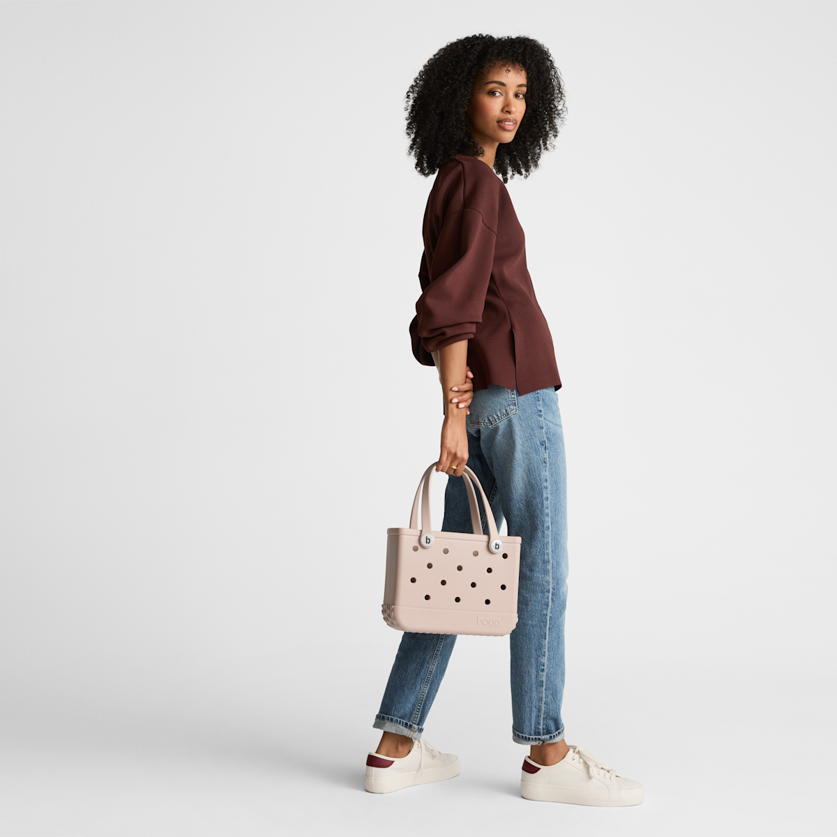 Bitty Bogg Bag - Capri Coral Stripe - Image 7